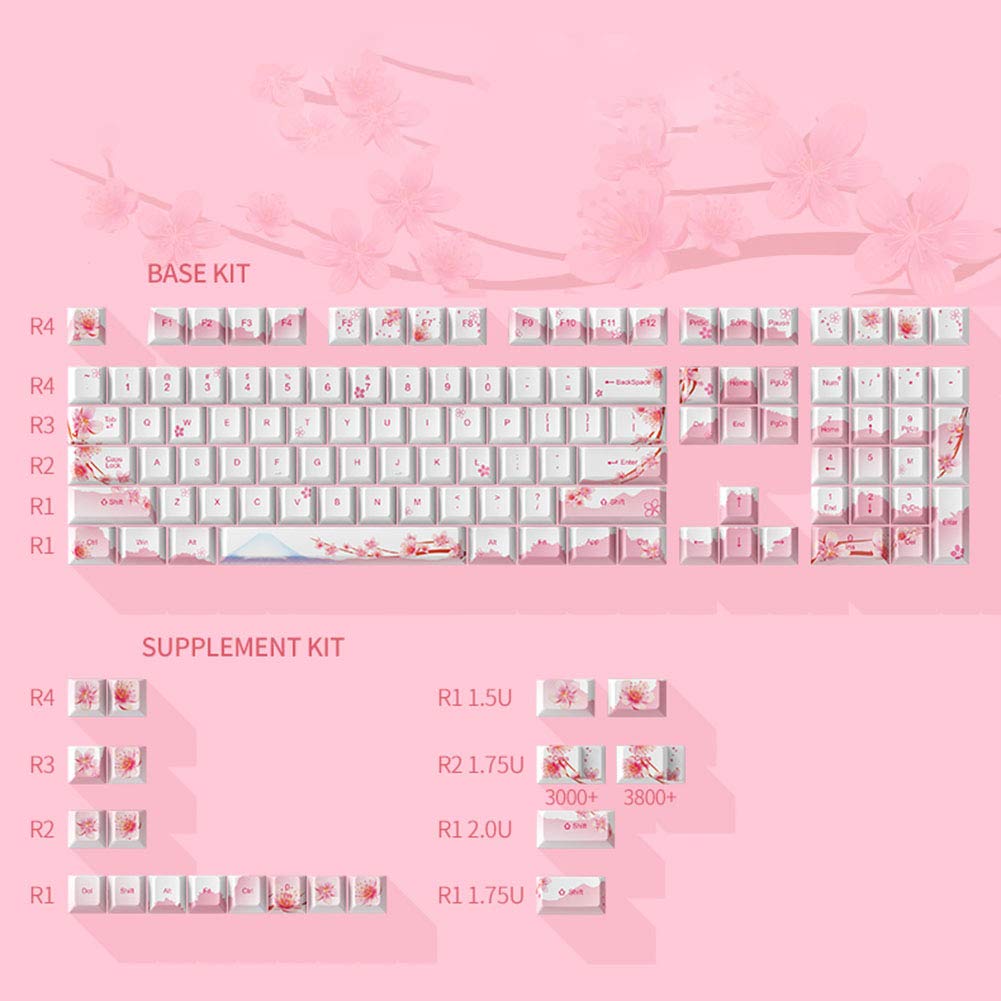 Amazon.co.jp: カスタムゲーミングキーキャップ、桜のキーキャップ