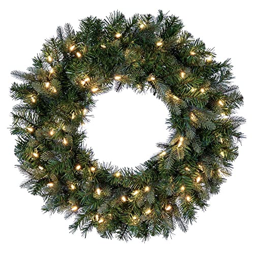 Vickerman K224331LED 30 Inch Douglas Fir Artificial Pre-Lit Wreath, Dura-Lit® Warm White Led Mini Lights. cover