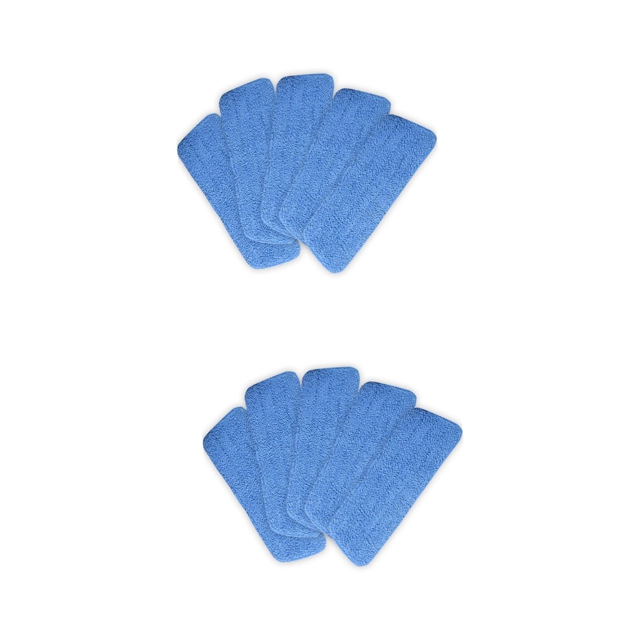 GLEAVI 10pezzi Panni per Mop Microfibra Testa di Ricambio per Mop Bagnato e Asciutto Assorbimento Efficiente e Facile da Pulire