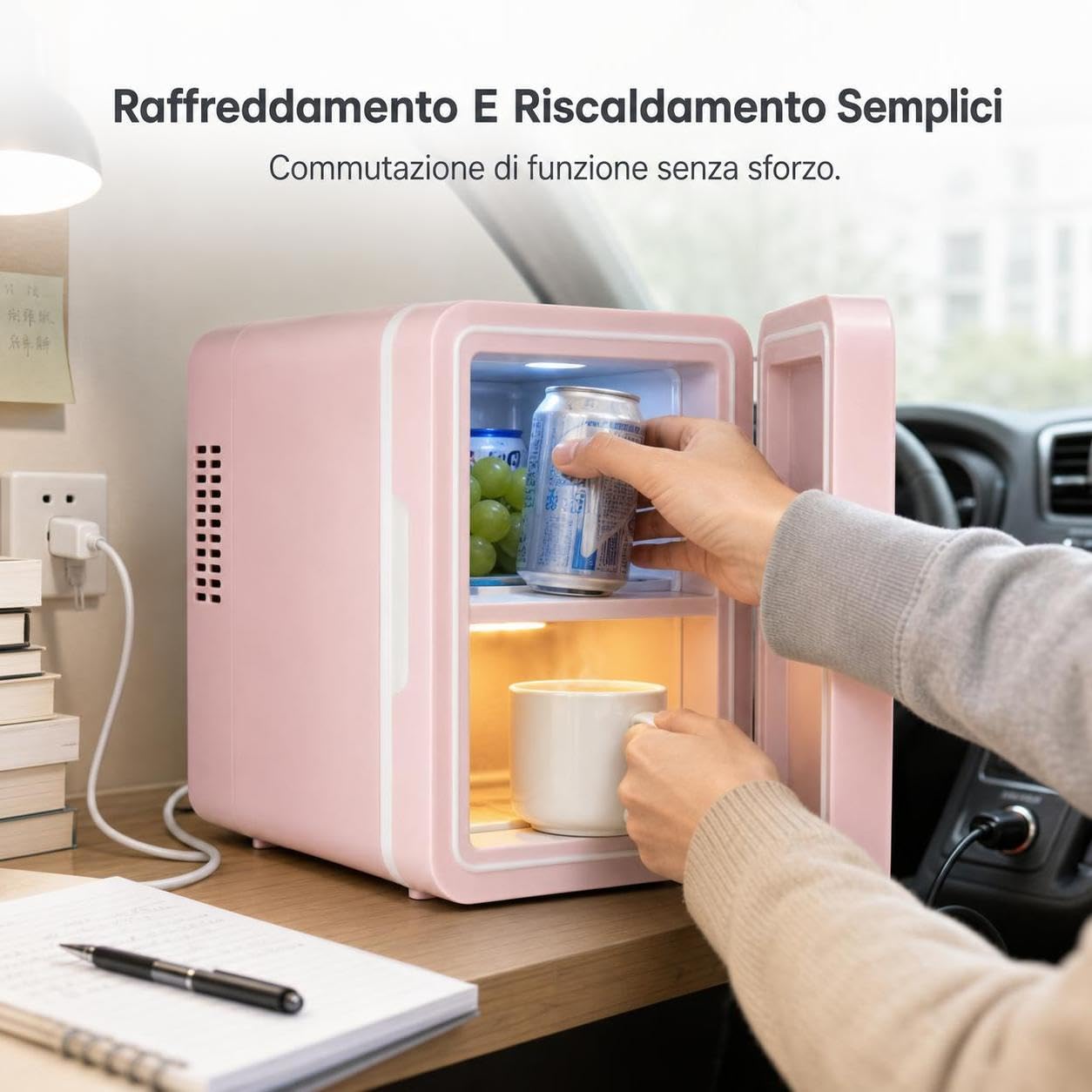 Mini Frigorifero 5L - Frigorifero Portatile per Cosmetici - /100-240V - Per cosmetici