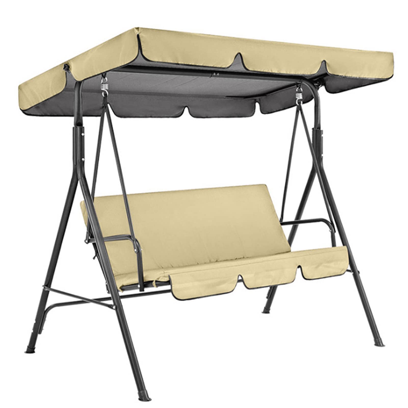 Waterproof Swing Canopy & Cushion Replacement Covers - 2 & 3 Seater | Ideal for Garden, Patio & Outdoor Swings | Durable Top & Seat Covers for Enhanced Protection