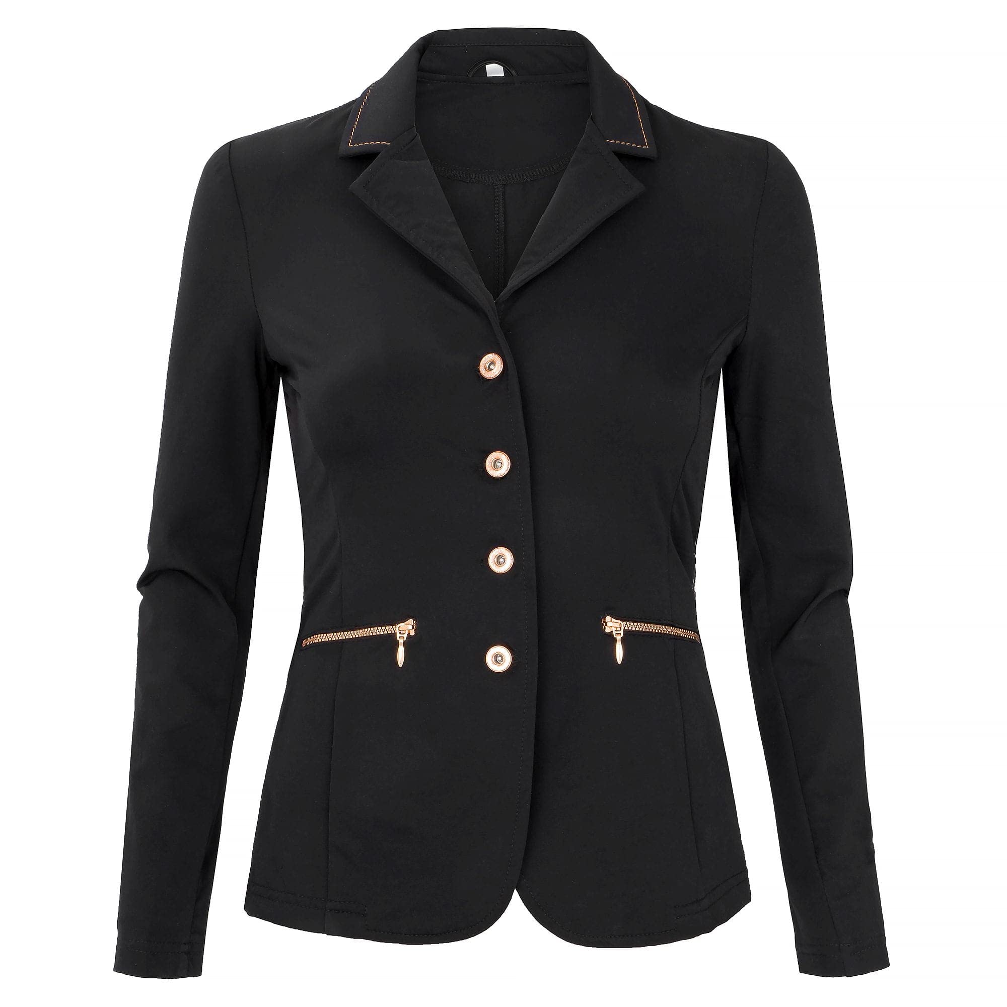START Marianne Kinder Turnierjacke – elegante Jugend Reitjacke elastisch mit Roségold Details Reitfrack Mädchen für Turnier & Dressur