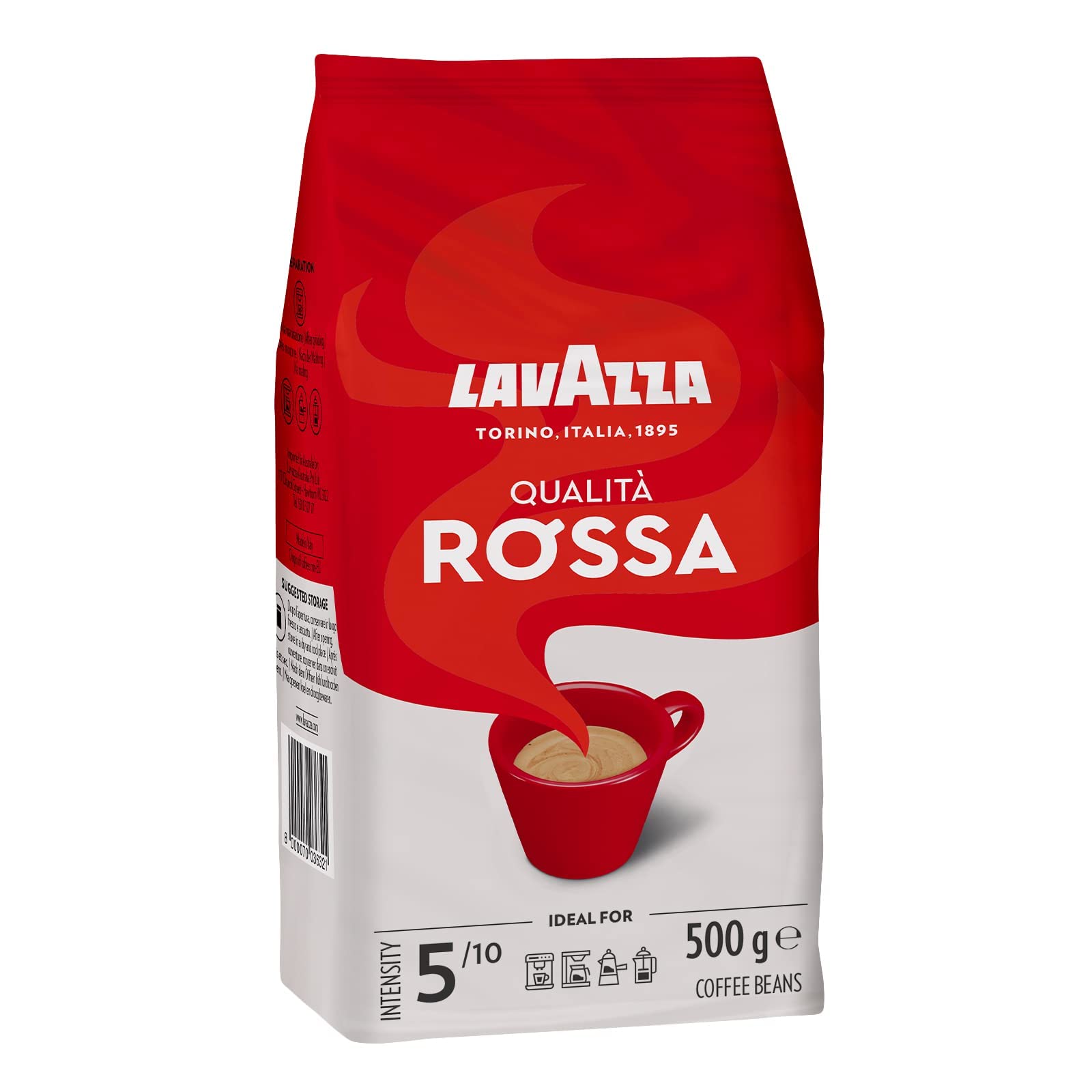 Lavazza, 3 Paquetes Surtidos de Cafè en Grano Natural, Qualità Oro 500 g, Qualità Rossa 500g, Crema e Gusto Classico 1 kg, Arábica y Robusta, Ideales para Máquina de Café Espresso o Superautomática