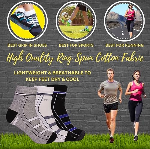 Image of Ankle socks,Comfort Fit Lightweight -No Show Sock Low-Cut Athletic Men Women Cotton Socks