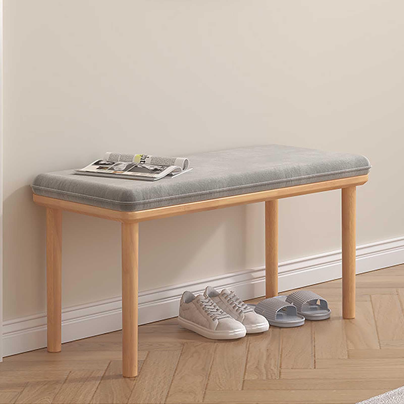 Shoe Bench, 3-Tier Shoe Rack For Entryway, Storage Organizer With Foam Padded Seat Faux Leather Metal Frame For Living Room Hallway - View #4