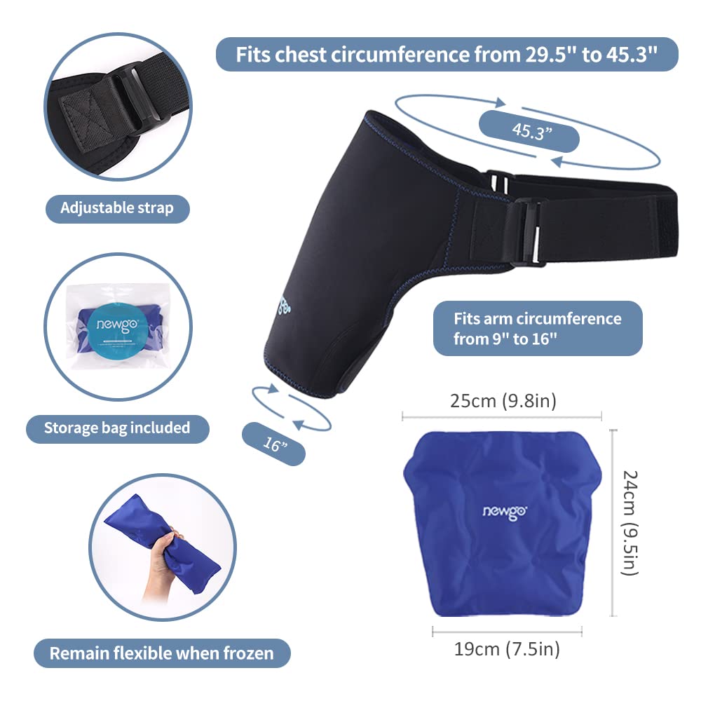 Buy NEWGO Shoulder Ice Pack Rotator Cuff Cold Therapy, Ice Pack for