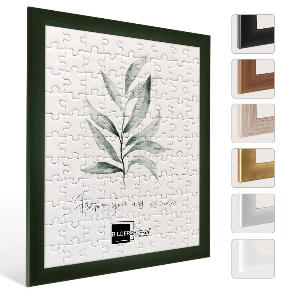 Cornice puzzle Valencia 44,5 x 68 cm, verde scuro per circa 500 – 1000 pezzi