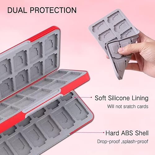 Miniatura 5 de PERFECTSIGHT Switch Game Case Compatible with Nintendo Switch OLED & Switch Lite, 48 Switch Game HolderCute Switch Game Card Case Cartridge with 48