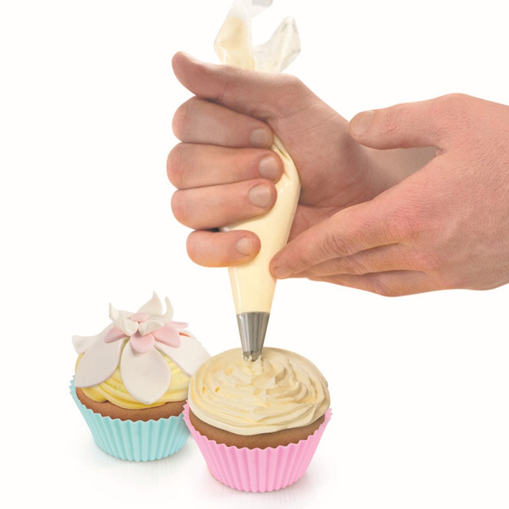 Set Di 200 Sacchetti Monouso Per Dolci - 2 Taglie (S E M), Materiale Alimentare, Per Decorazioni E Pasticceria - Foto 5