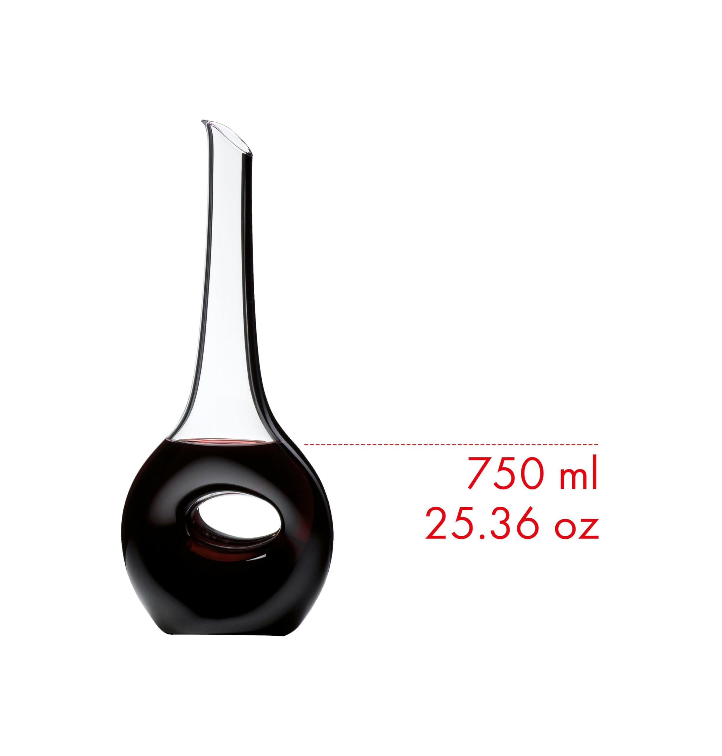 Riedel Decanter Black Tie Occhio Nero, Decantatore di Vetro Pregiato, 1210 ml, 2009/04