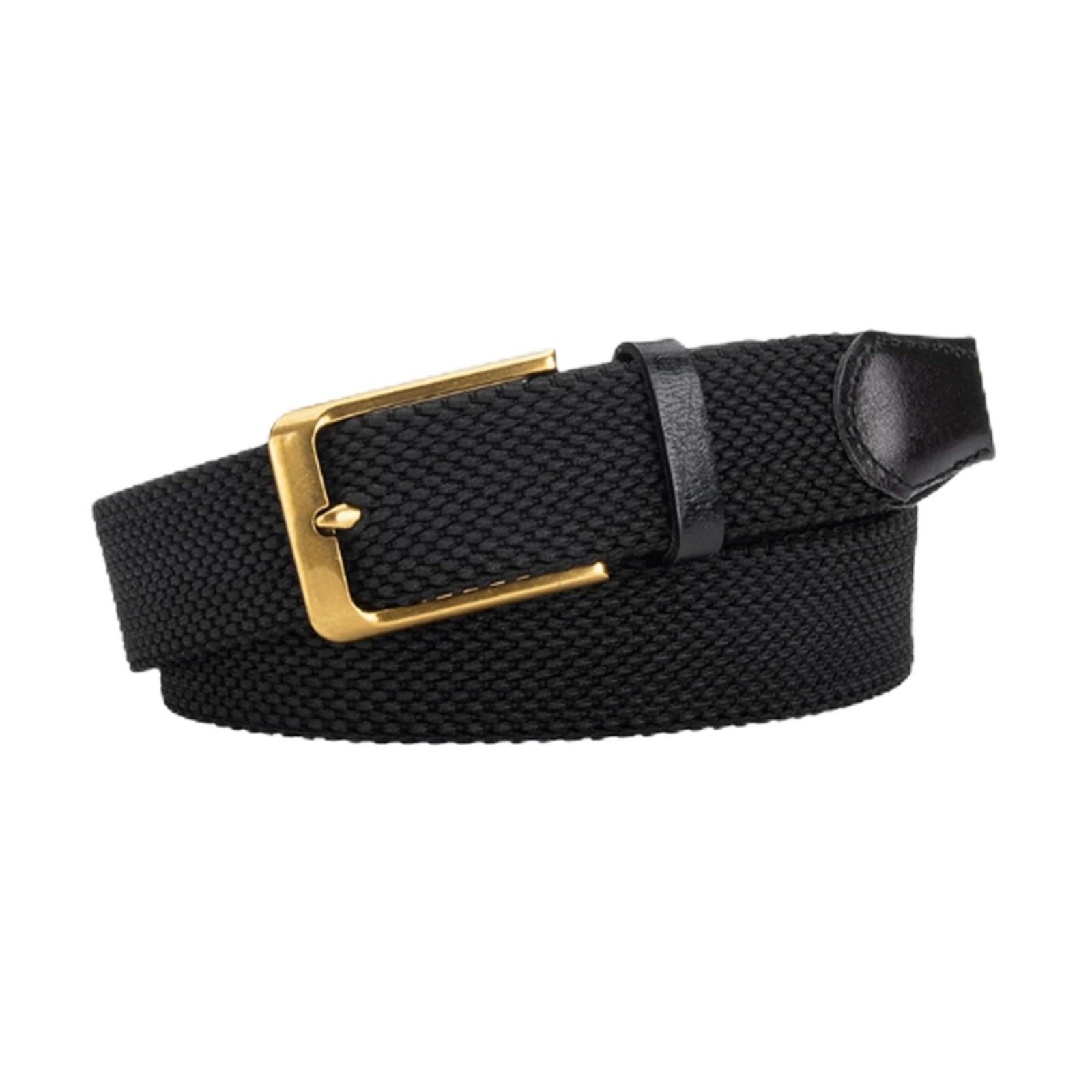 KRXSOBNV leather belt, Handmade Braid Belt Men Holeless Alloy Buckle Men's Belts For Dress Casual Golf Mens Unique(Tricolour,115cm)