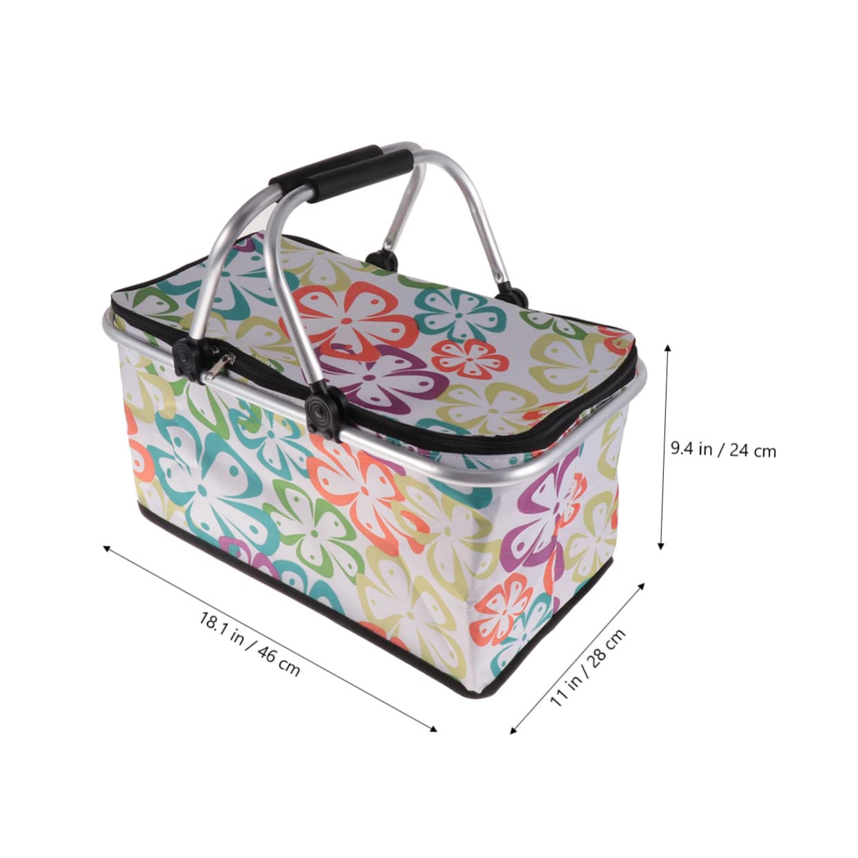 CHILDWEET Bolsa Térmica Grande 30l Plegable para Conservación Alimentos, Fiambrera Portátil de Poliéster, Aislamiento Térmico, Uso Exterior y Picnic, Cesta de Compra Aislada para Transporte