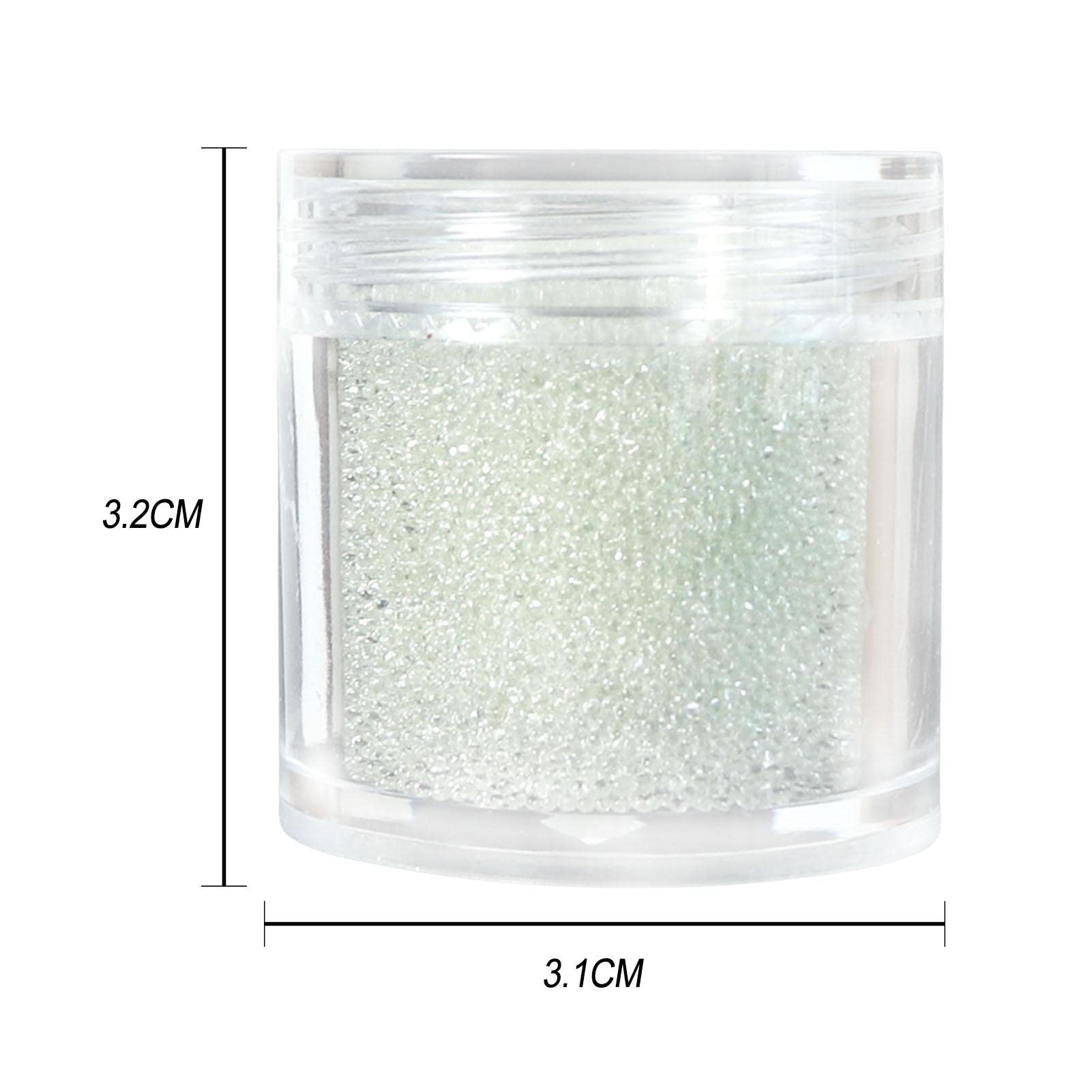 Pixie Cristalli Per Unghie 6 Bottiglie Micro Caviale Perline - Foto 2