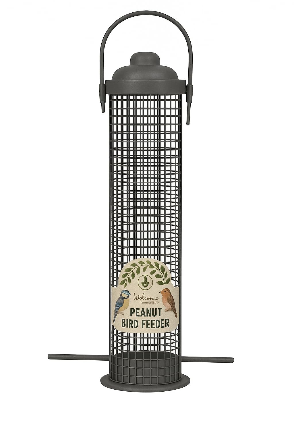 Hanging bird feeder Peanut (Grey, 35cm)