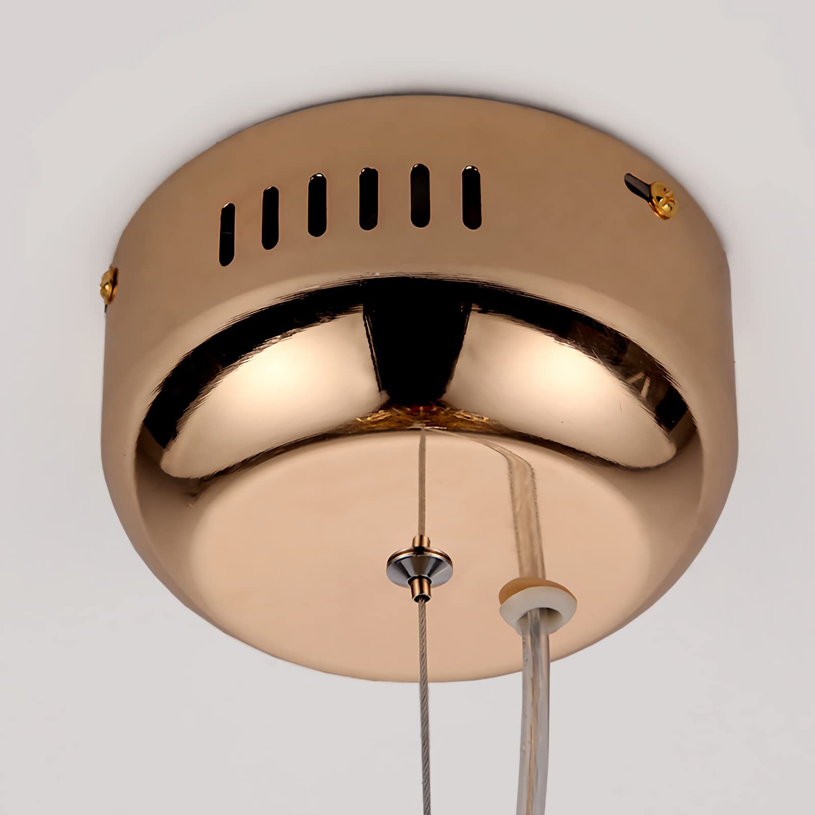 Lampa wisząca LED Spark Ball Gold 30cm 6500K nowoczesny żyrandol sufitowy