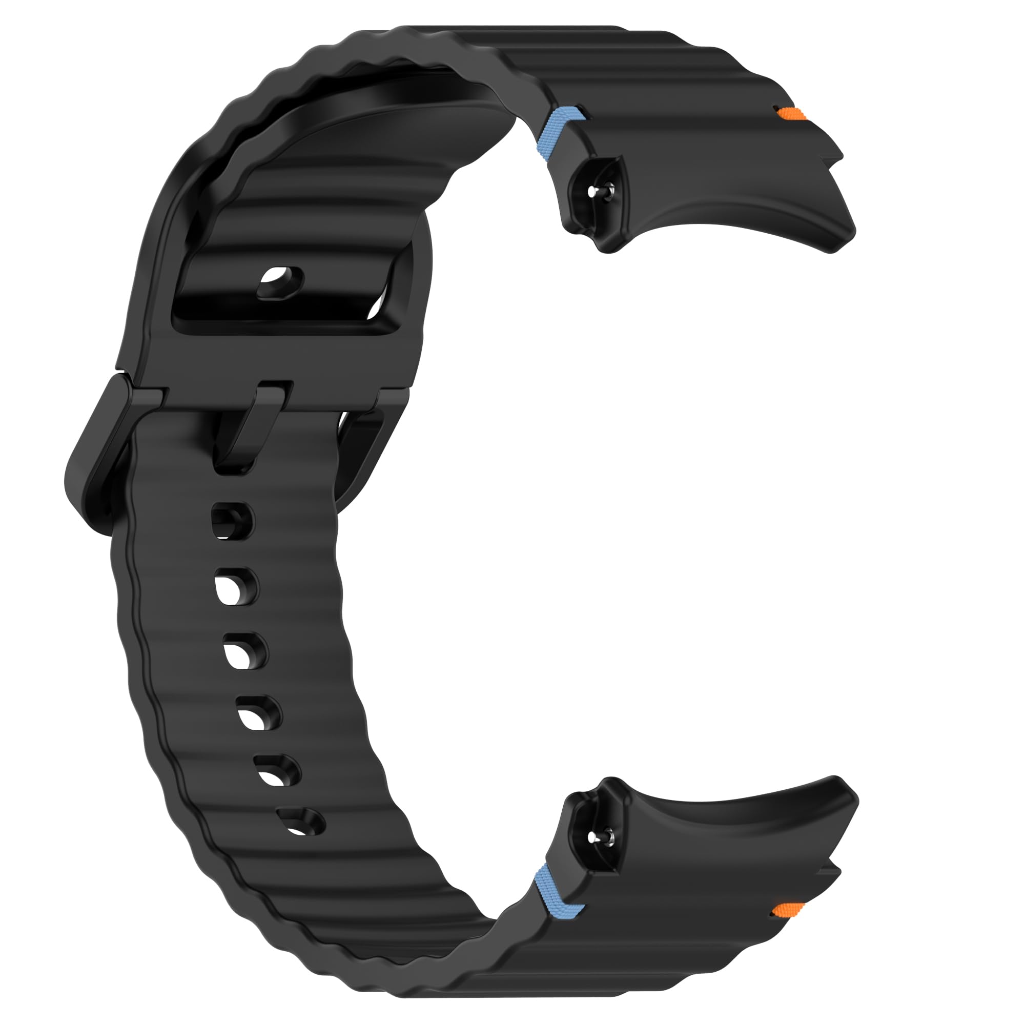 FitTurn Silicone Sport Bands - Compatible with Samsung Galaxy Watch 7/6/6 Classic/5/4/FE Band for Men Women, Breathable Soft Waterproof Strap for