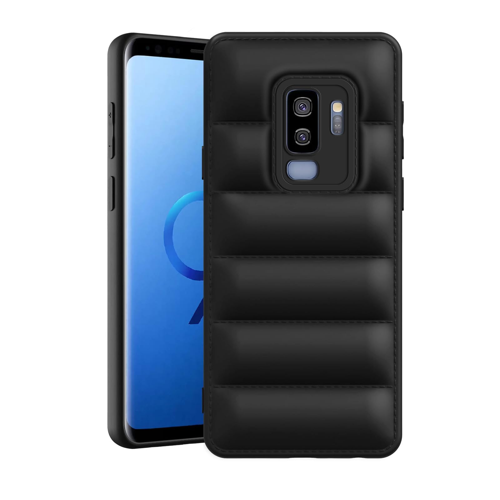 Amazon Brand - Solimo Basic Case for Samsung Galaxy S9 Plus (Rubber_Black) (B0CV55F761) Amazon Price History, Amazon Price Tracker