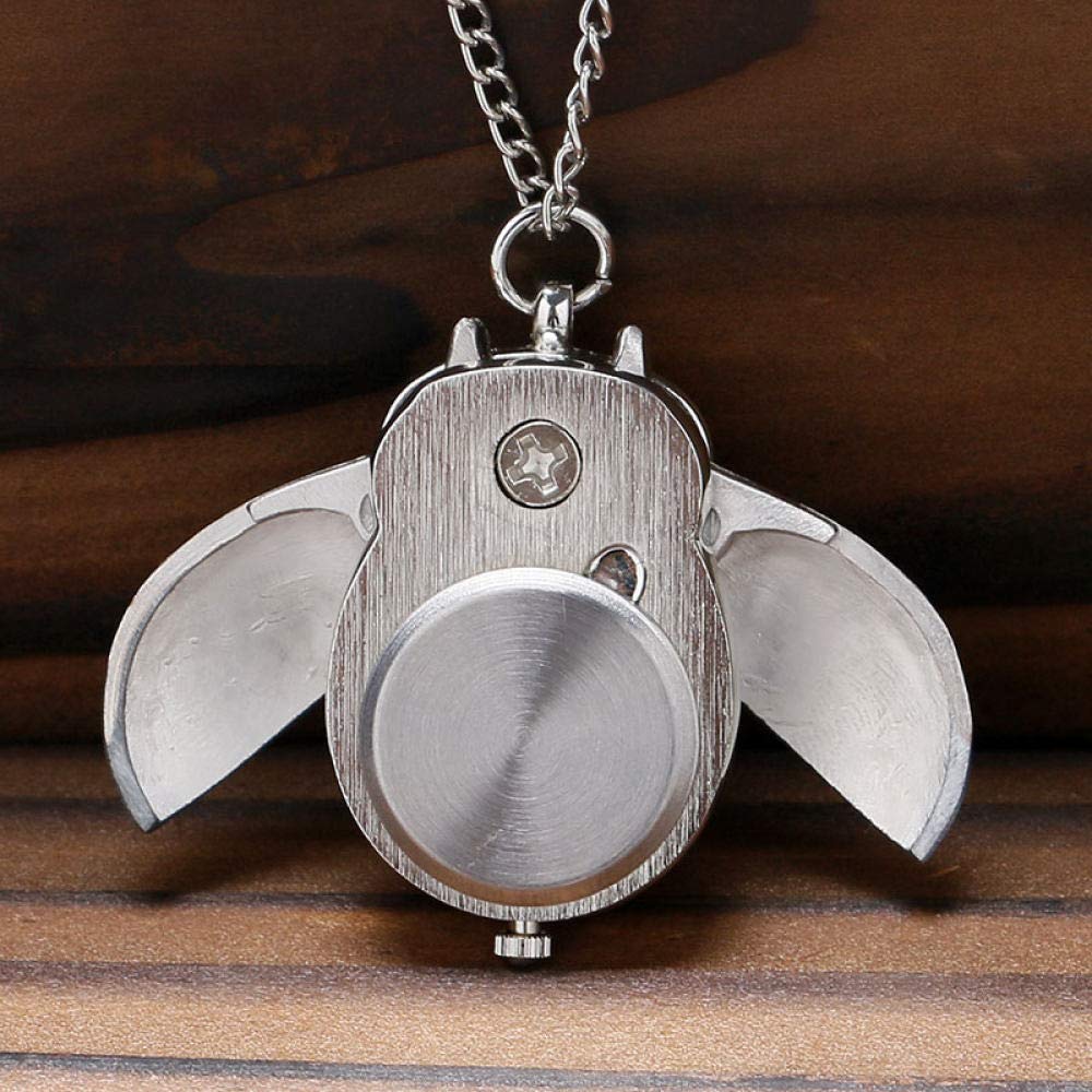 Montre Collier Femme Pendentif Hibou émaillé Et Dos En Acier