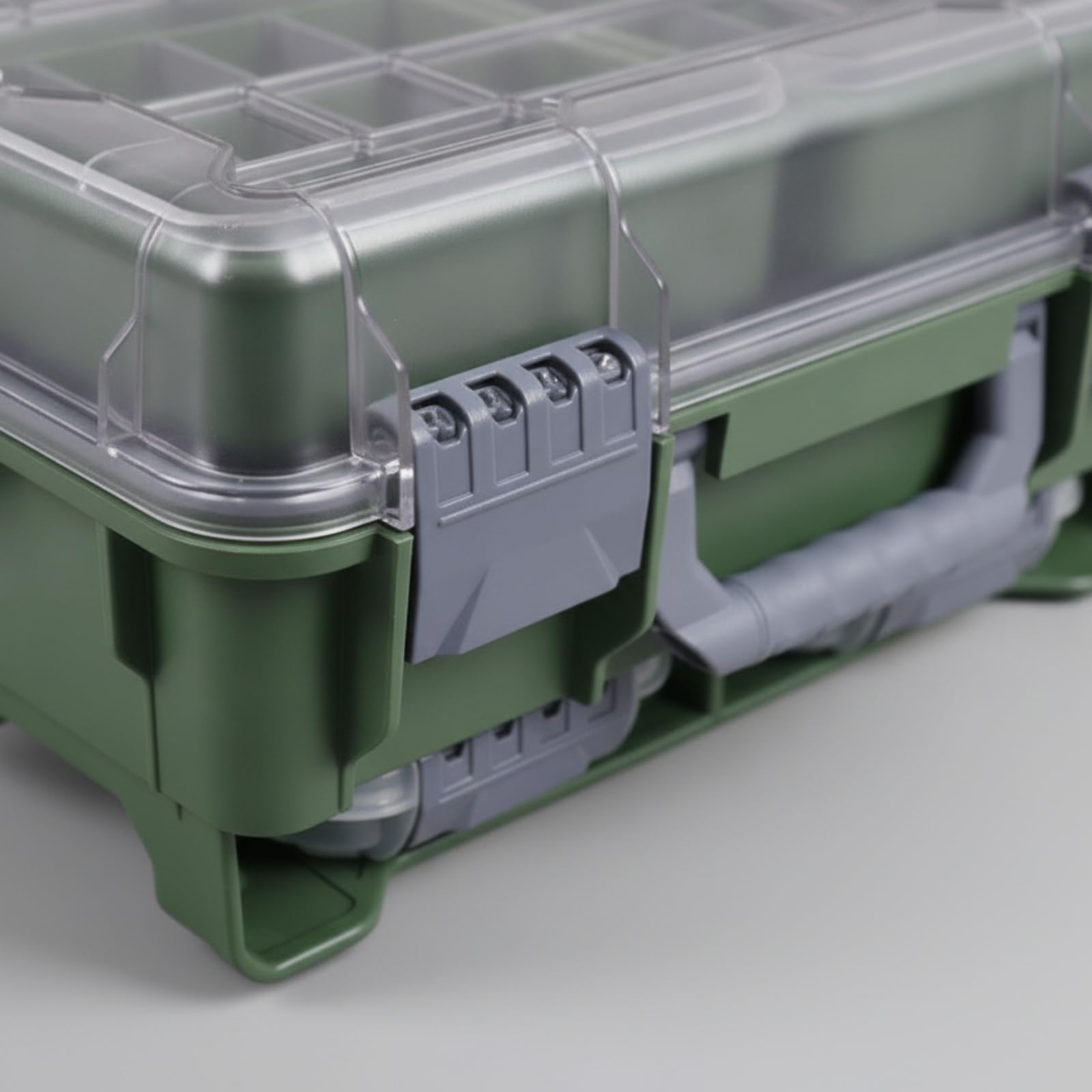 Caja Aparejos con Tapa Ajustable Caja Aparejos con Divisores Práctico Maletín Pesca Divisores para Pescadores
