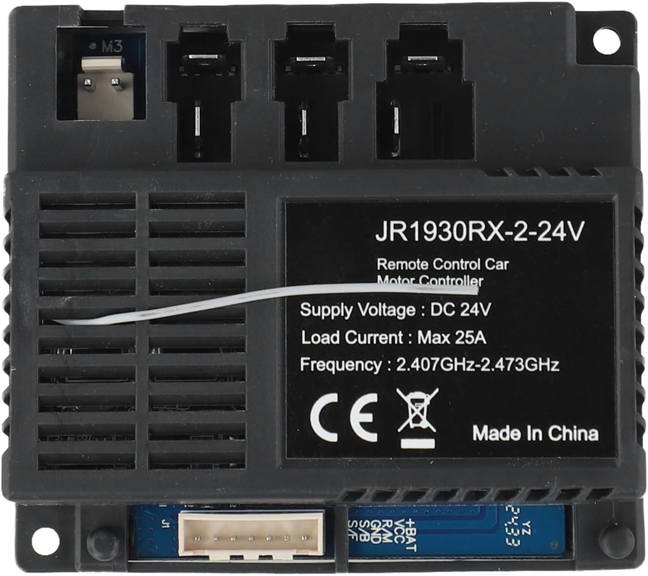 - JR1930RX-2-24V 2.4G Remote Control and Receiver Replacement for Kids Ride On Toys, 24V Control Box Motherboard Accessories Ride On Car Replacement Parts(receiver)