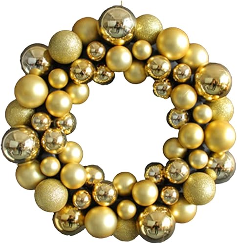 Coronas de Navidad para puerta delantera, corona de puerta de Navidad artificial para decoración de Navidad, corona de vacaciones de invierno con