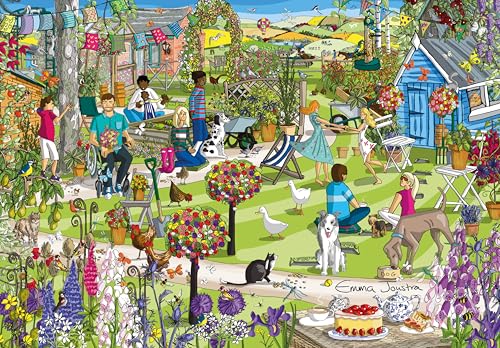 Great British Jigsaws Emma Joustra Rompecabezas 'Country Garden' 1000 Piezas