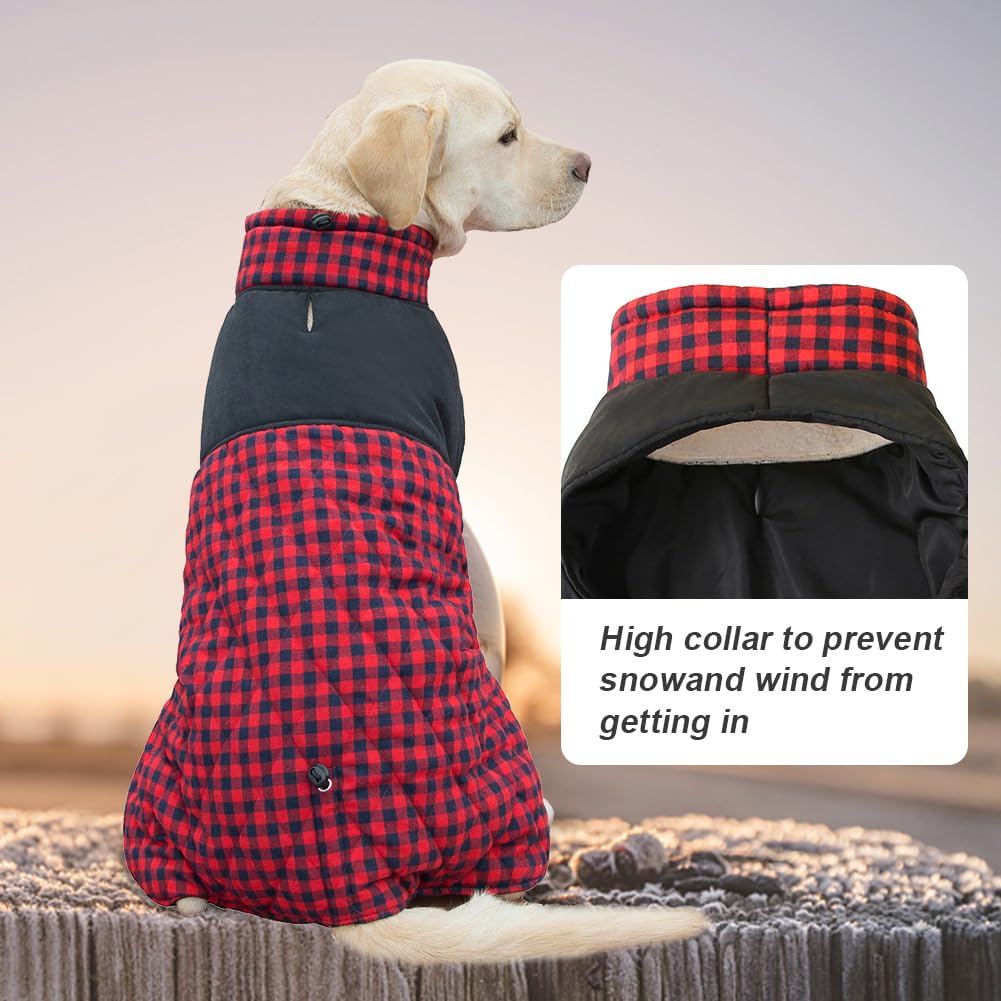 Amazon.com : KOOGAL Dog Jackets for Winter, Reversible Dog