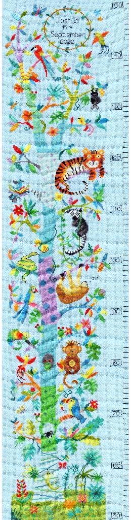 Bothy Threads Cross Stitch Kit - Tropical Height Chart