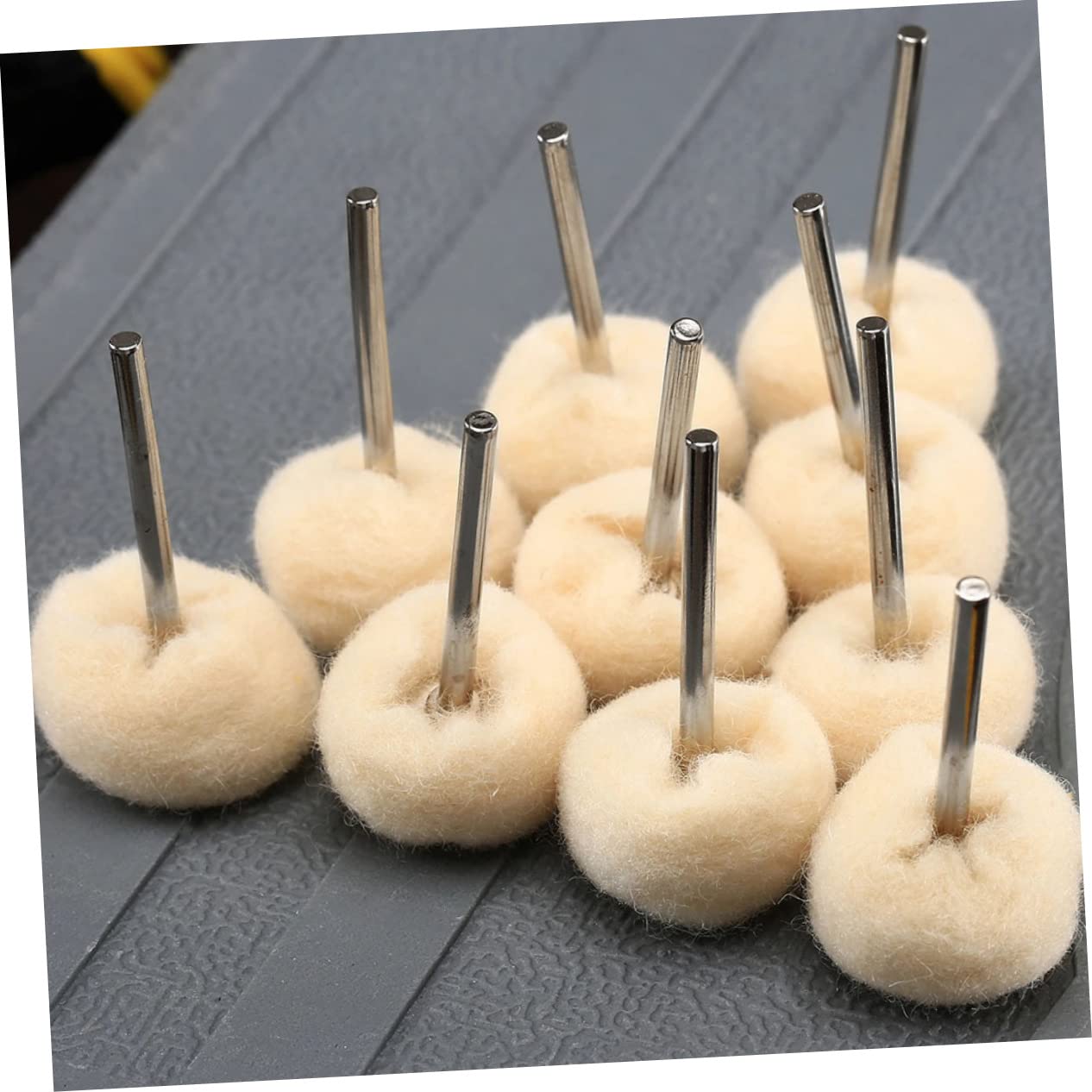50pcs Wool Polishing for Jewelry and Efficient Buffing Tools for Grinding and Polishing Felt Buffing Wheel