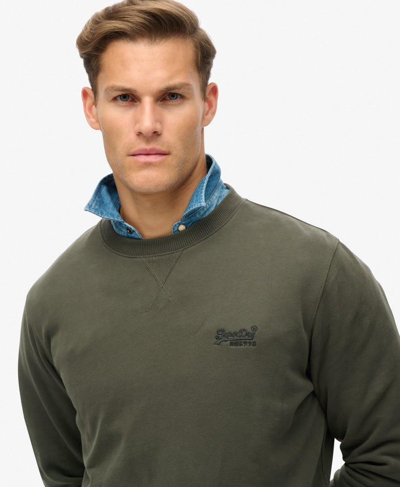 Superdry Herren Essential Logo Rundhals-Sweatshirt