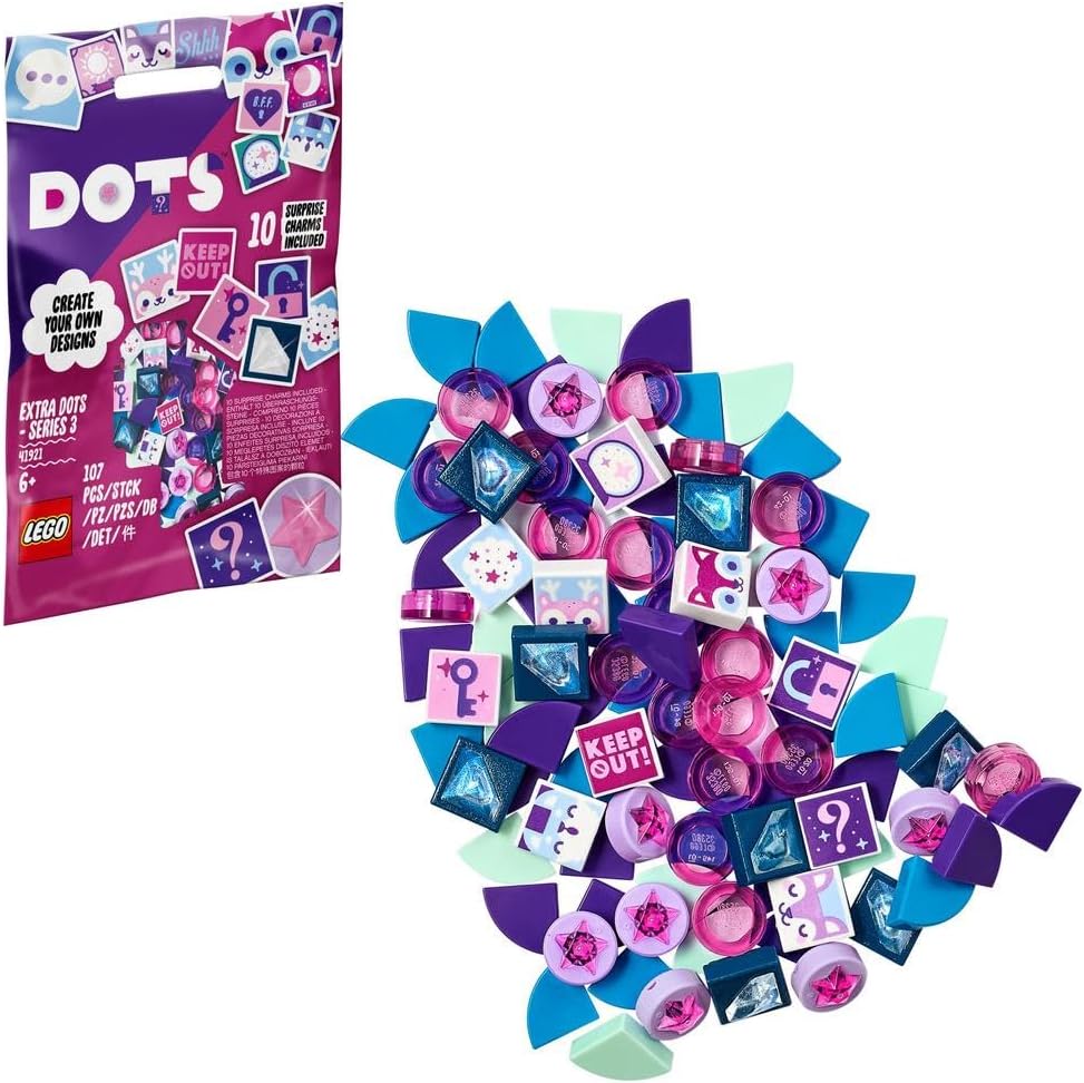 LEGO DOTS Extra DOTS – Series 3 41921 DIY Craft Decorations Kit (107 Pieces)