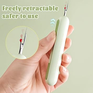 Seam Ripper for Sewing,Needle Threaders,2-in-1 Seam Ripper and Thread Remover,Stitch Remover Tool