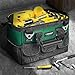 WINHUNT Tool Bag, 13 Inch Tool Bags Organiser, Tool Storage Bag with Wide Mouth, Shoulder Straps For Electrical Worker