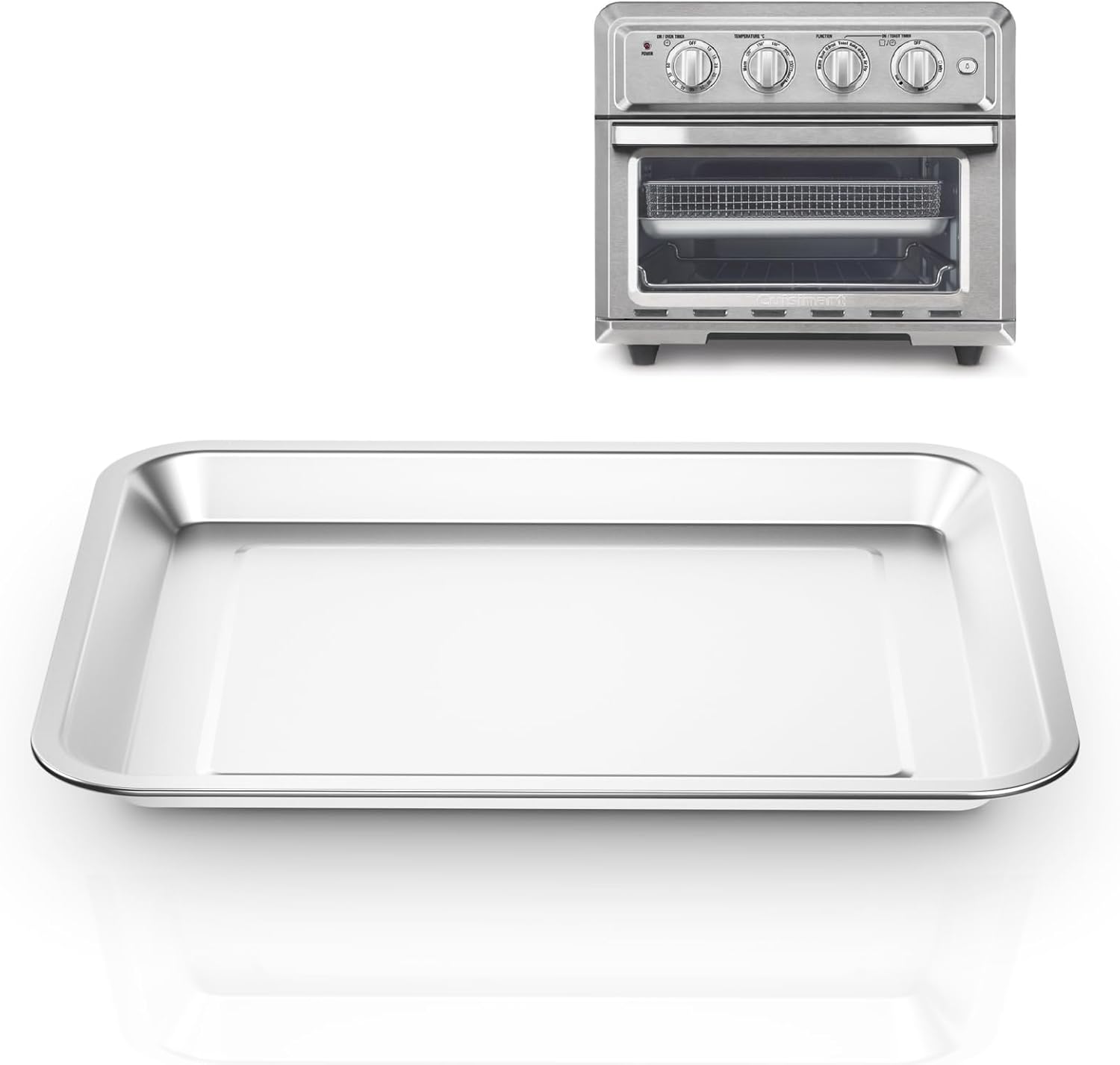 Stainless Steel Baking Tray Pan Compatible with Cuisinart Toaster Oven