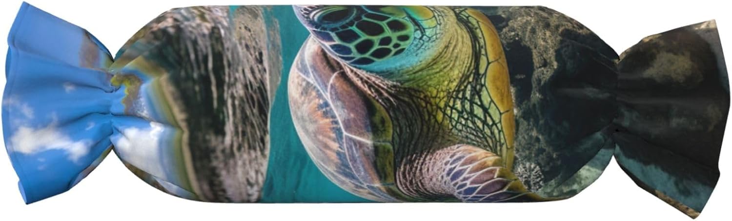 Lord Howe Island Sea Turtle Print Candy Cylindrical Comfortable Pillow Throw Pillows Home Decor Easy Maintenance