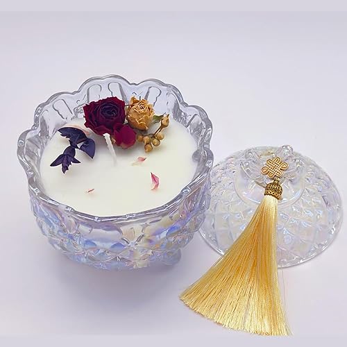 Vista 75 de Colorful Crystal Glass Candy Snack Barrel Storage Jar Embossed Luxury Cookie Buffet Canister With Lids Jewelry Box Jar Biscuit Containers