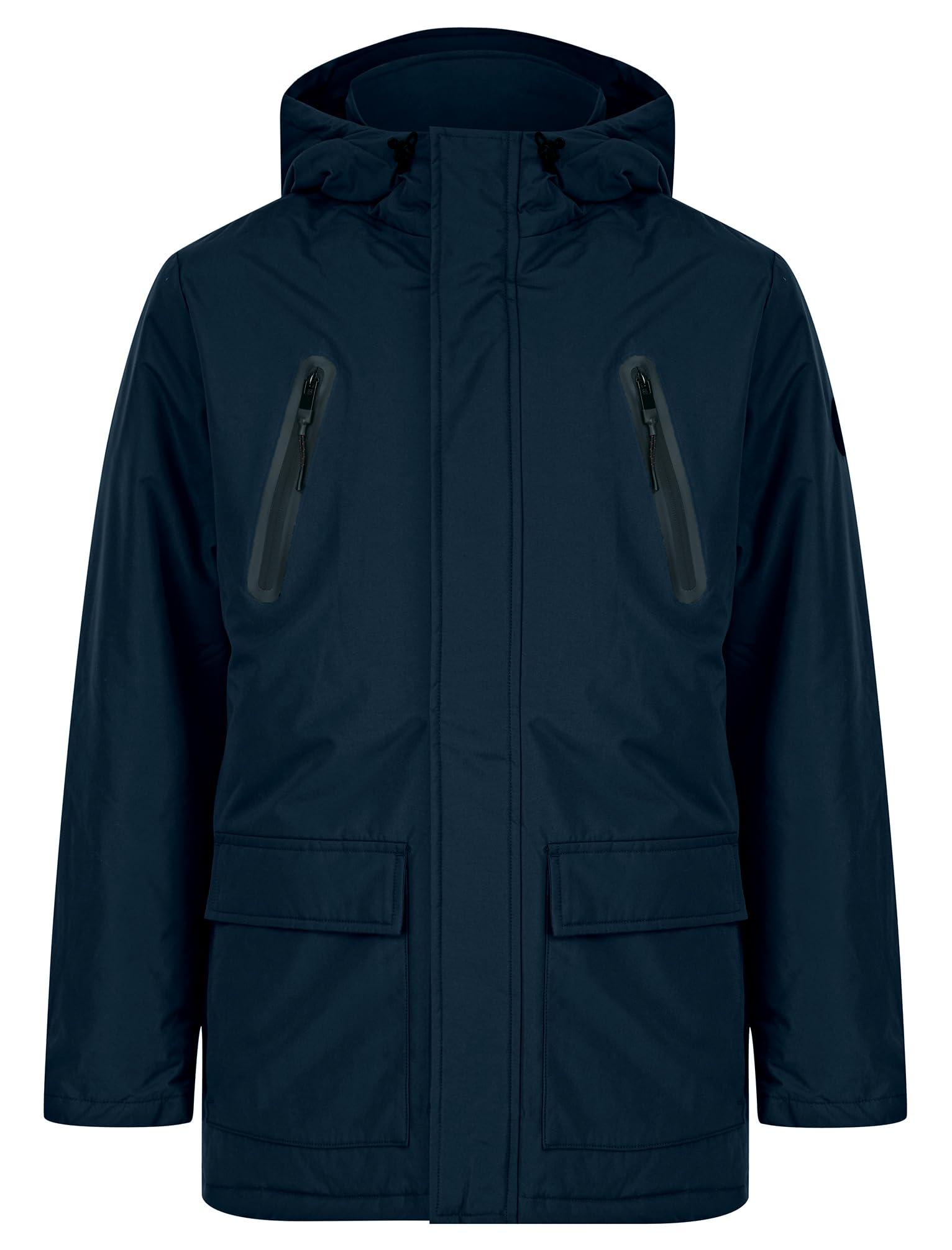 Tokyo Laundry Men's Damani Padded Hooded Parka Coat with Zip Pockets