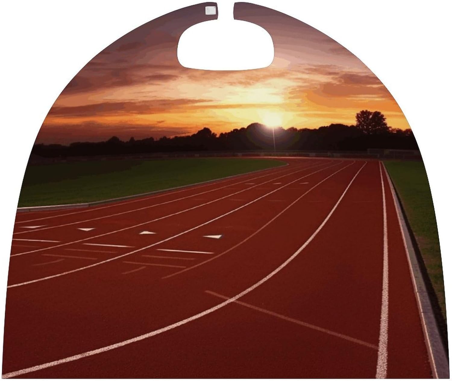Dusk Running Track Halloween Cape Funny Poncho Costume Halloween Dress Up Party Cloaks - One Size Fits Most Unisex Adult for Halloween Cosplay Party