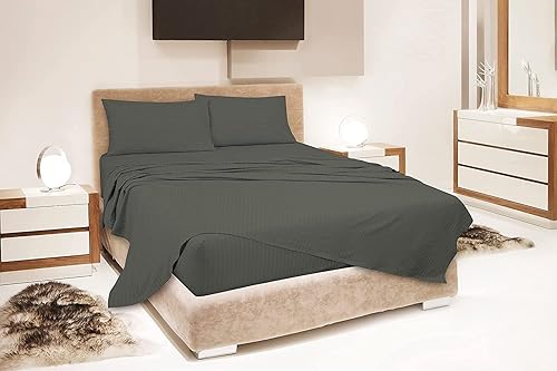 Vista 152 de Juego de sábanas de 6 piezas, 400 hilos y hotel, acabado satinado, sábana bajera ajustable de 12 a 14 pulgadas de profundidad, 100% algodón egipcio