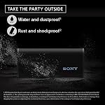 Sony ULT Field 3 Wireless Portable Bluetooth Speaker, IP67 Waterproof, Dustproof, Rustproof, and Shockproof with Enhanced Bass, 24 Hour Battery and Shoulder Strap (SRSULT30W), Off White