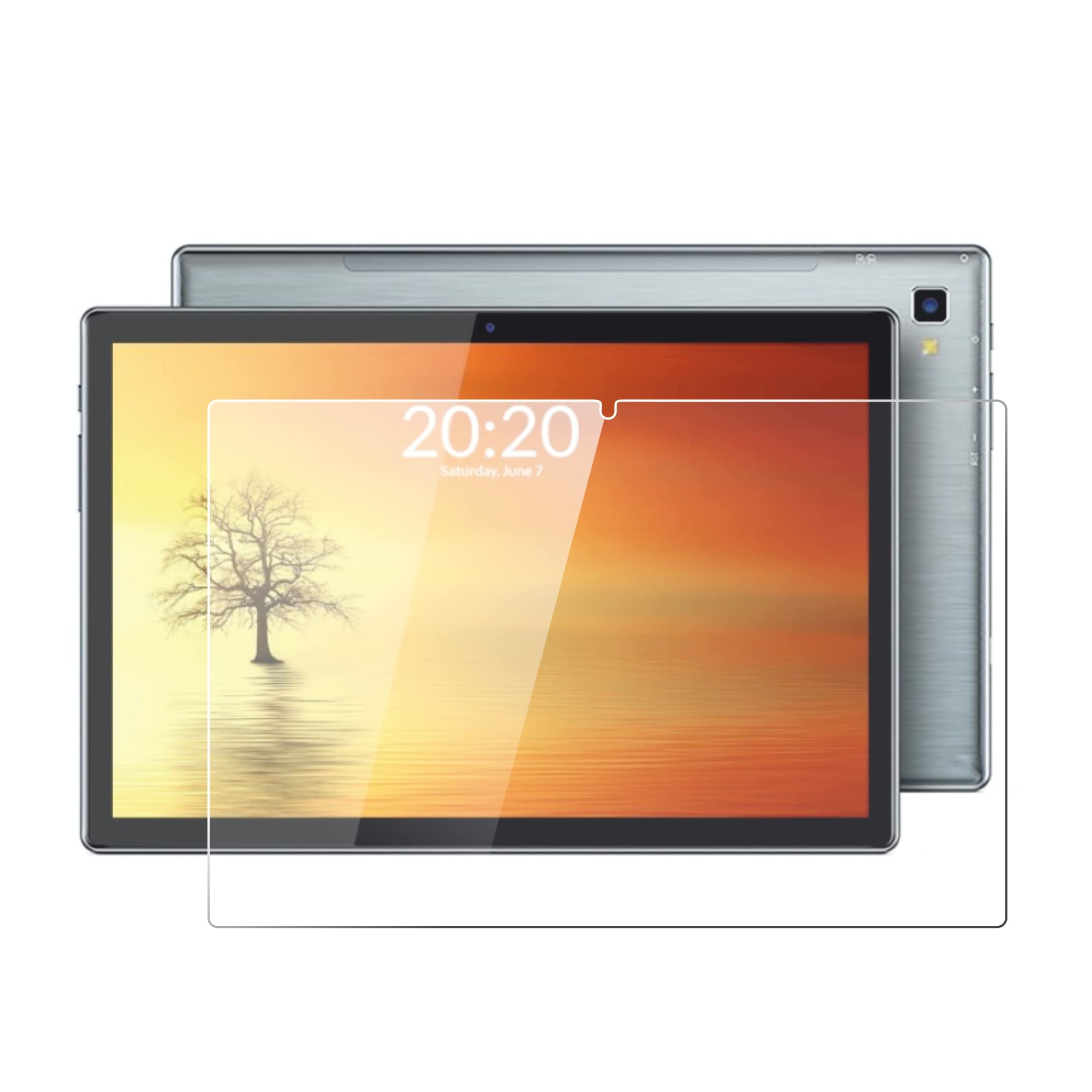 RGY 9H Hardness Screen Guard For DOMO Slate SLP5 10.1-Inch, TAB [Bubble Free] [Not a Tempered Glass] - Clear-image-11