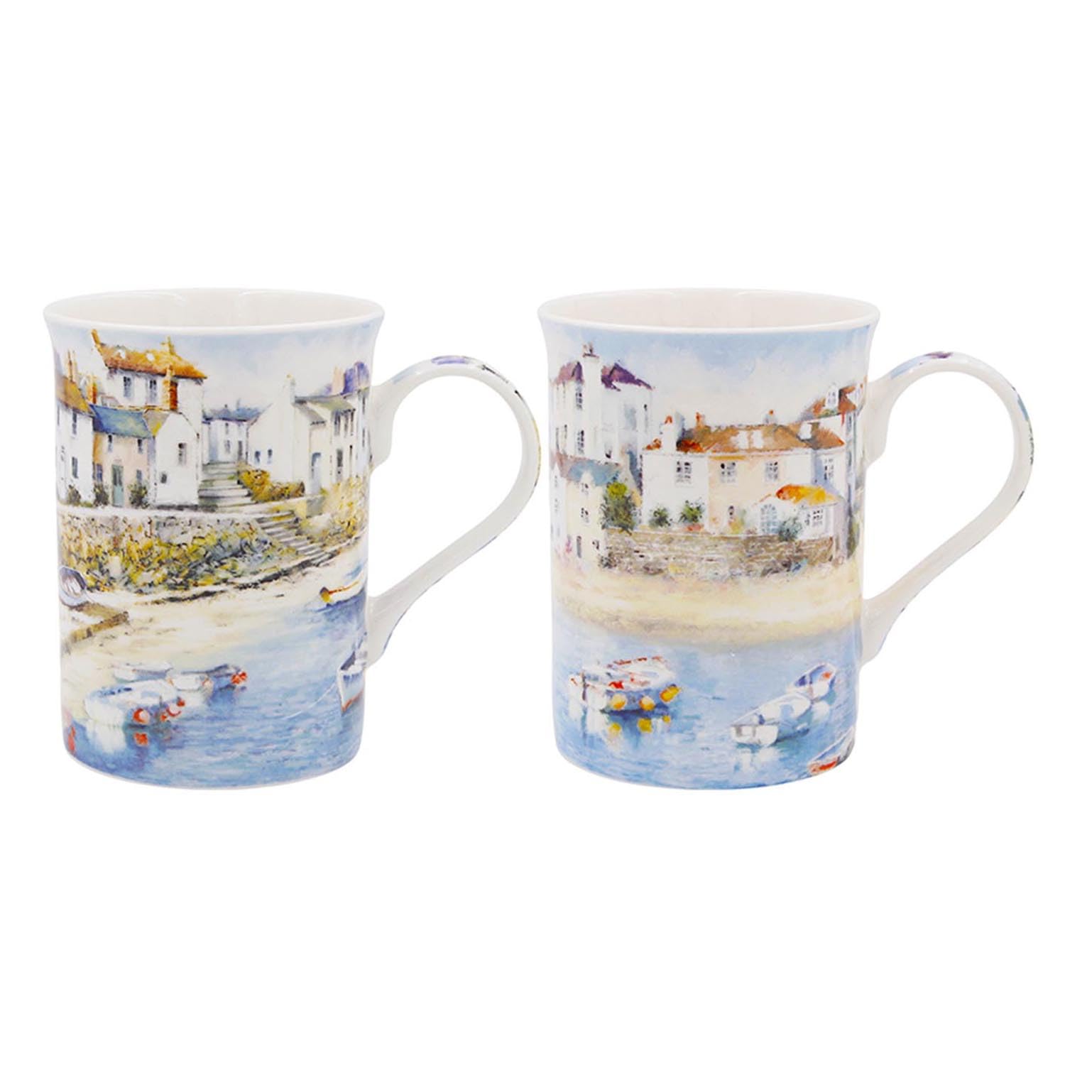 Lesser & Pavey Coffee Mug Harbour Town Coastal Fine China Ceramic Drinkware Cup Random Design