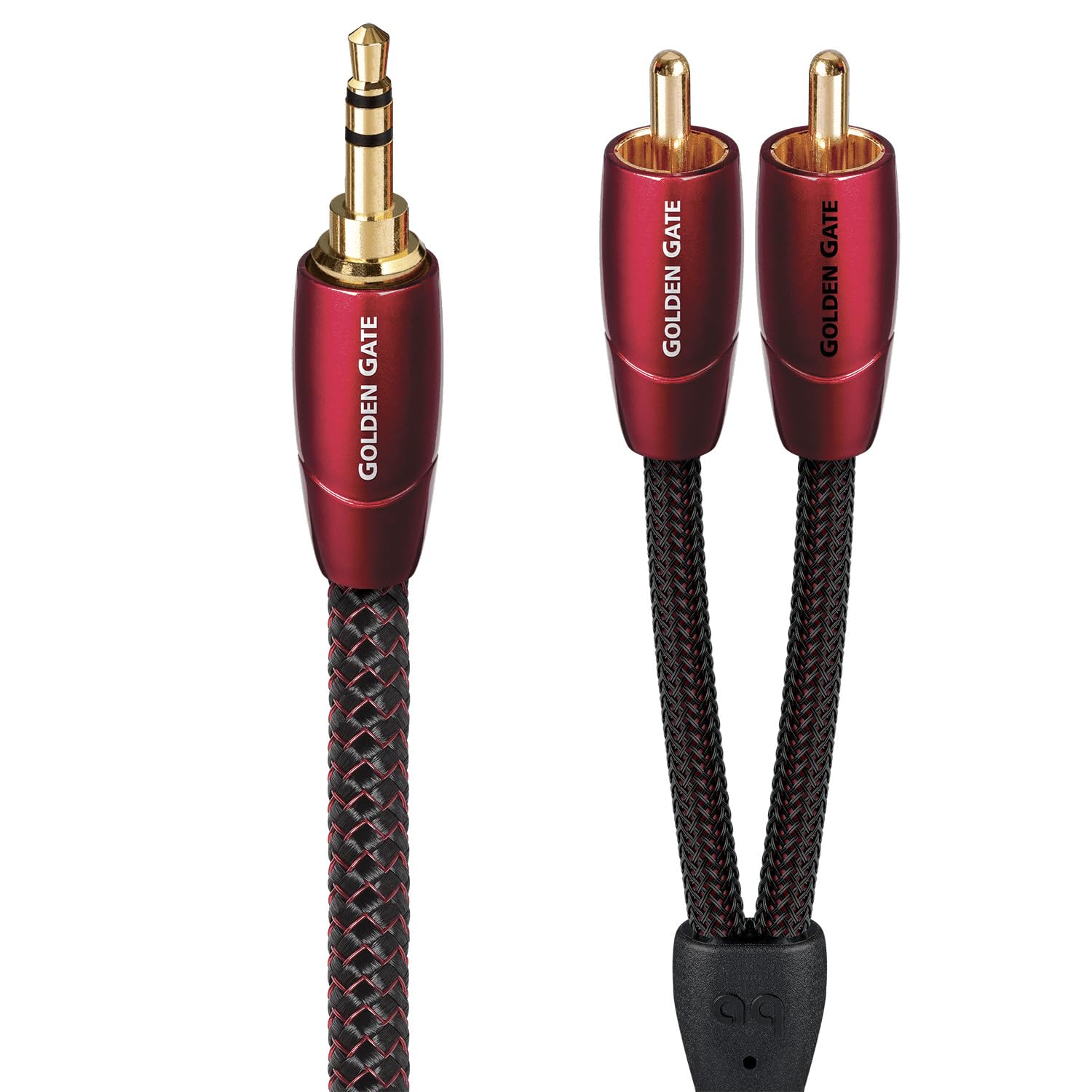 AudioQuest 3m Golden Gate 3.5mm - 2xRCA cable de audio 3,​5mm Negro - Cables de audio (3,​5mm, 2 x RCA, Cobre, 3 m, Negro)