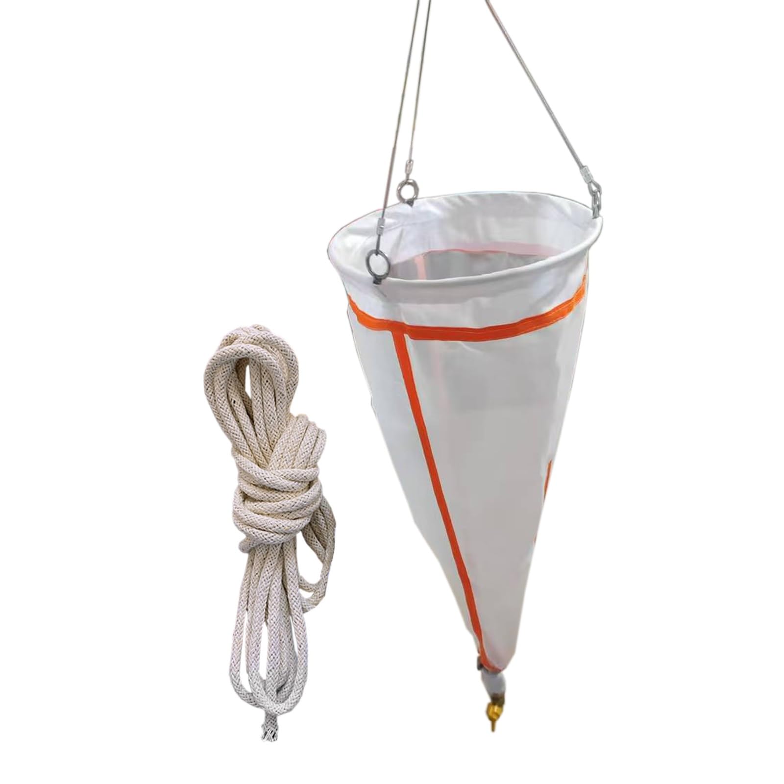 plankton network Red de plancton de 20/25 μm (60 cm de longitud), malla fina 625/500, red de muestreo de nailon experimental para fitoplancton, protozoos y rotíferos.(25 Micron)