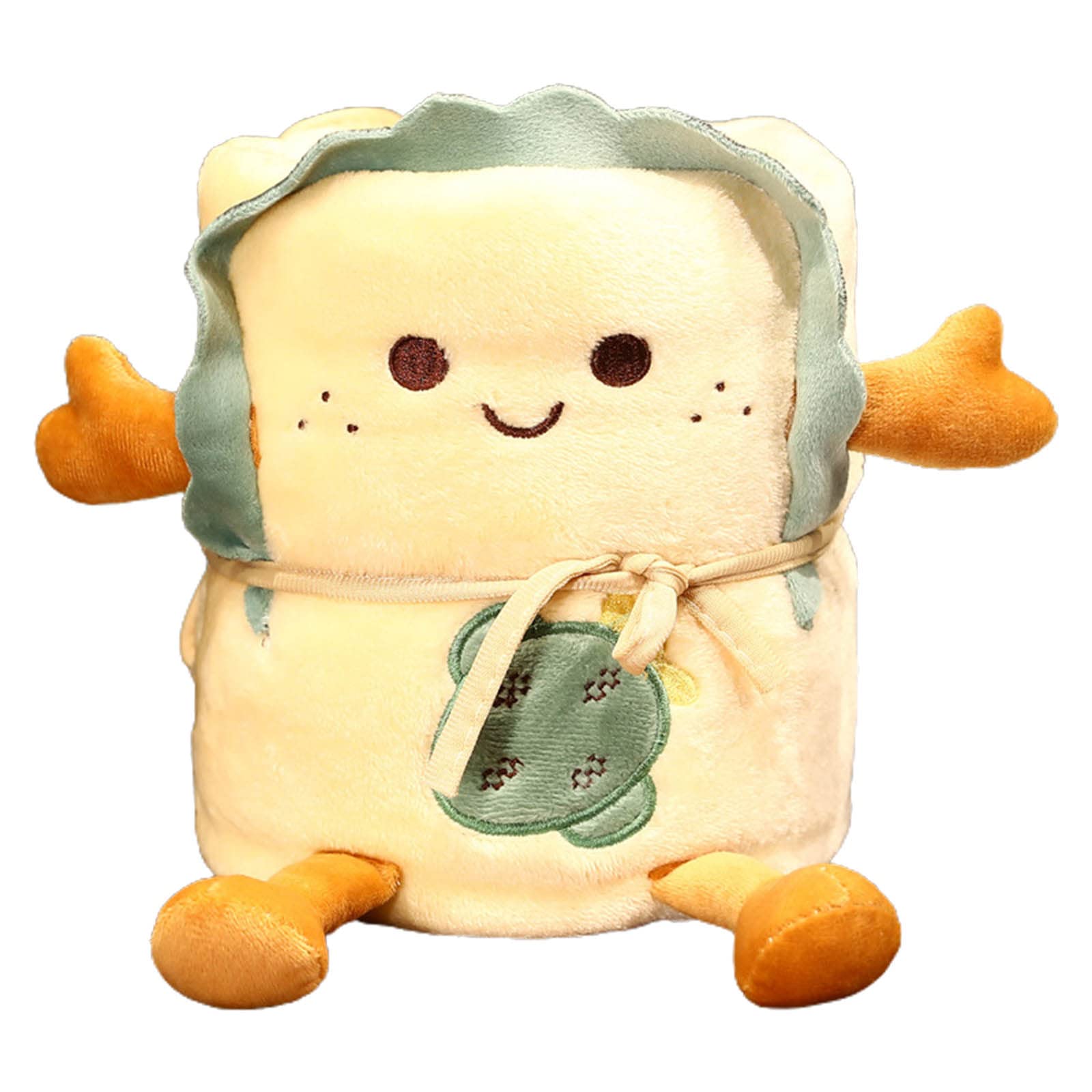 Buxuaaaa C Warm Flannel Ute Bread Blankets Lovely Foldable Throw Shawl Blanket Flannel Wrap Travel Roll Blankets Blanket