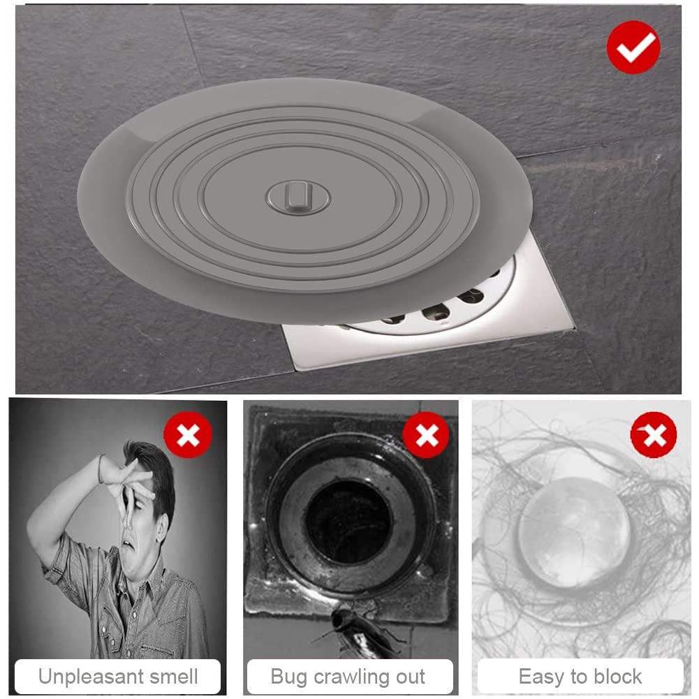 Tappo Universale Per Vasca E Lavandino In Silicone - Diametro 15cm, A Ventosa, Antiodore, Bianco - Foto 7