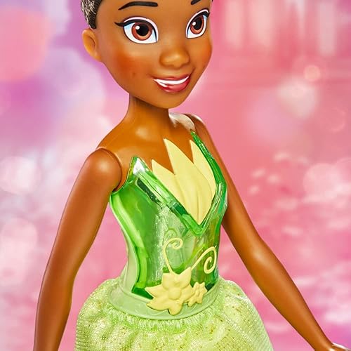 Miniatura 4 de Disney Princess Royal Shimmer Tiana - Muñeca de moda con falda y accesorios, juguete para niños a partir de 3 años