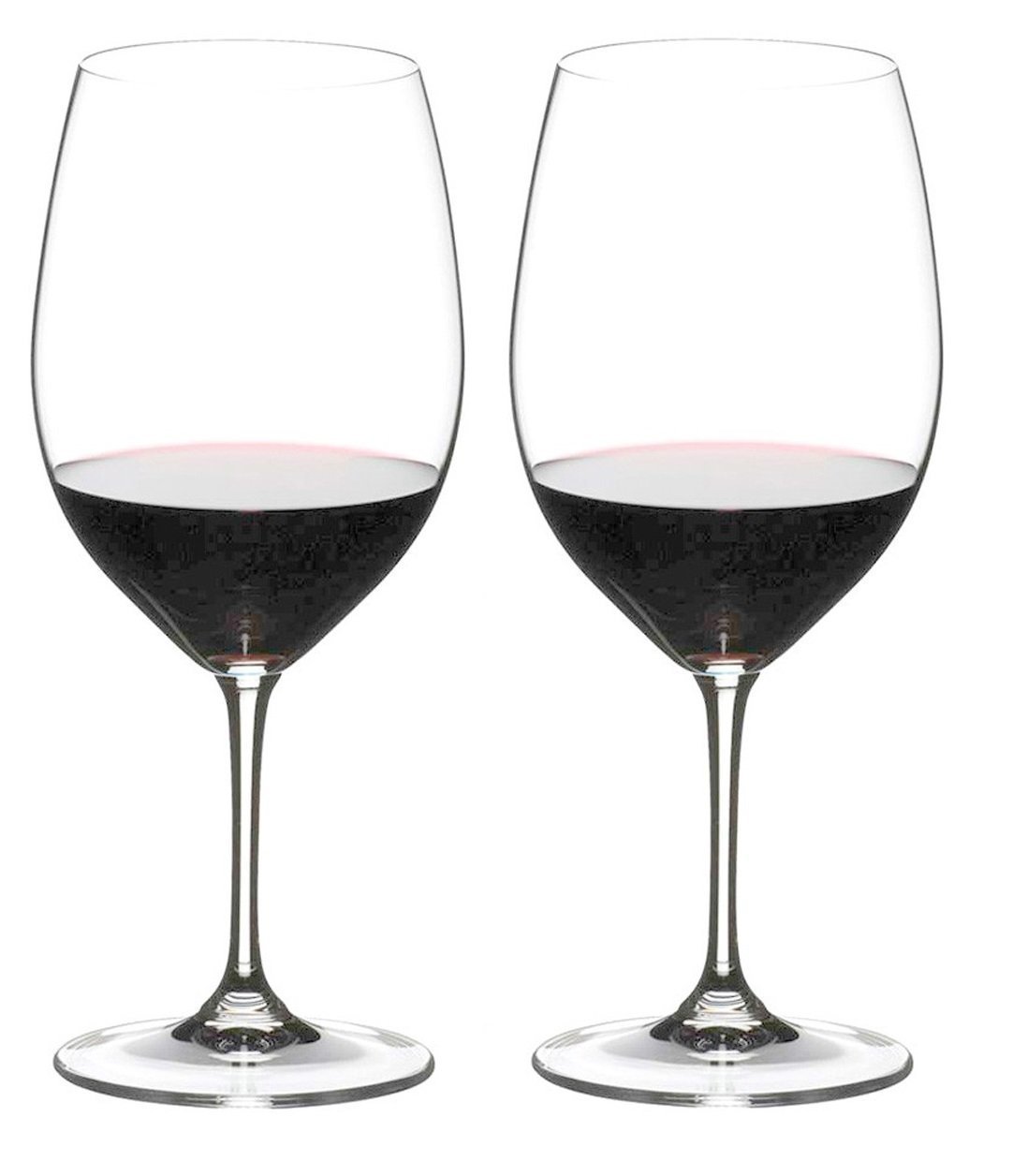 RIEDEL Vinum Cabernet Sauvignon/Merlot - Juego de Copas de Vino Tinto (4 Unidades, 2 Unidades), Color Burdeos