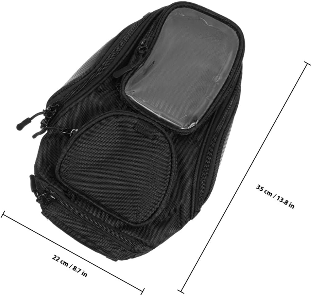 POPETPOP Motorcycle Tank Bag Magnetic Fuel Tank Pouch Outdoor Riding Tool Bag Compatible with Motorbikes Waterproof Sturdy