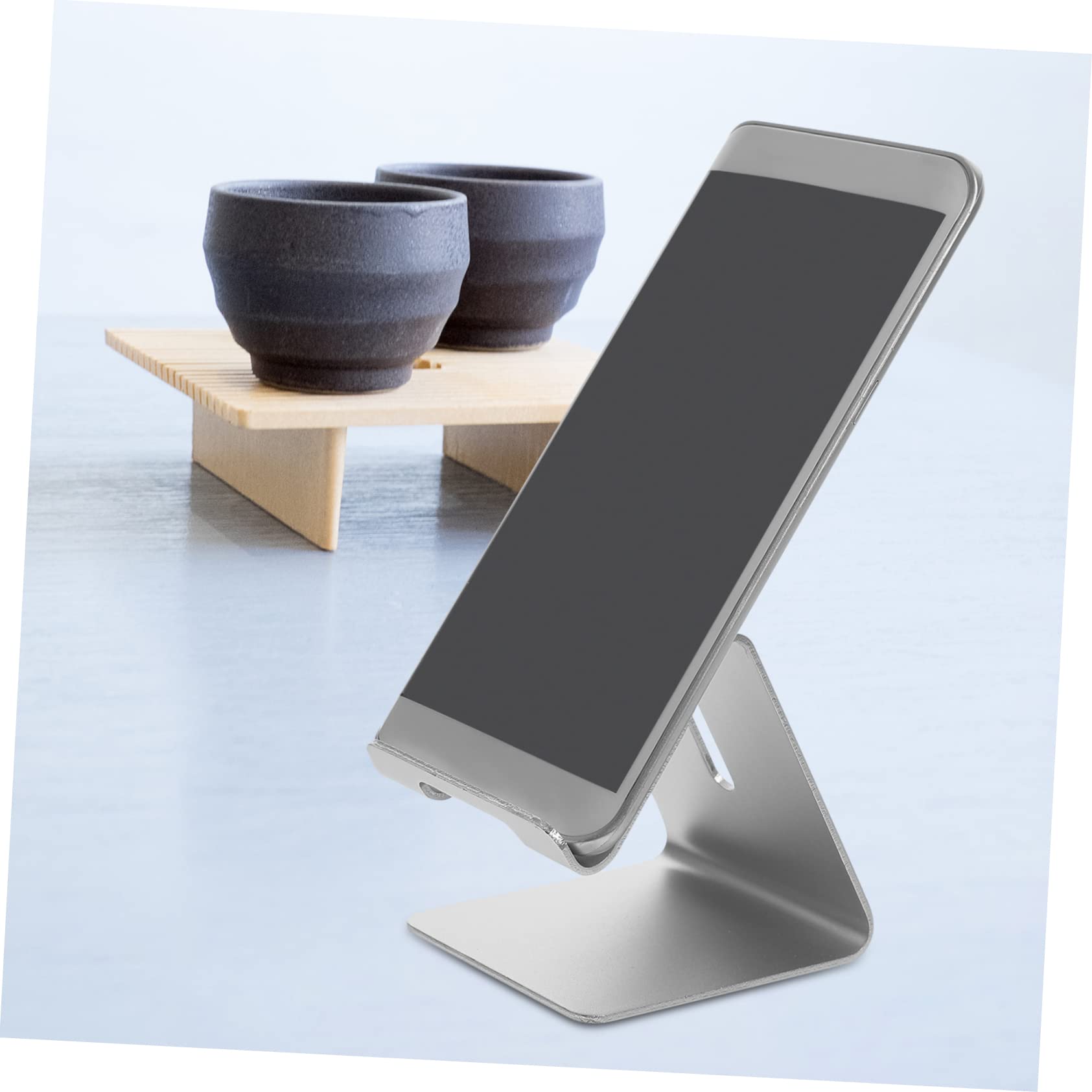 jojofuny 6pezzi Supporto Per Telefono Da Scrivania Alluminio Da Design Stabile e Portatile Per Videochiamate e Streaming Supporto Per Smartphone e Tablet Resistente e Pratico Per Ufficio e